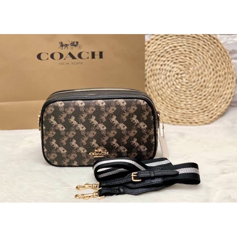 COACH JES CROSSBODY WITH HORSE AND CARRIAGE PRINT Shopee Thailand