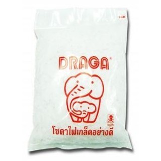 โซดาไฟเกล็ด อย่างดี ตรา ดราก้า 1 กก. DRAGA