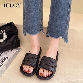 IELGY woven slippers women wear thick bottom comfortable bath home