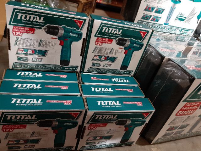 สว่าน แบตเตอรี่ไร้สาย 12 V. TOTAL รุ่น TDLI1241 สว่านแบต