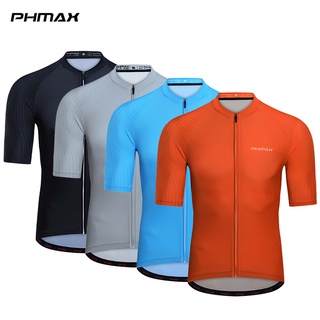 Phmax เสื้อปั่นจักรยานผู้ชาย 2.0 หลายสี จักรยานด้านบน เสื้อยืดแขนสั้น ป้องกันรังสียูวี และเสื้อจักรยานแห้งเร็ว