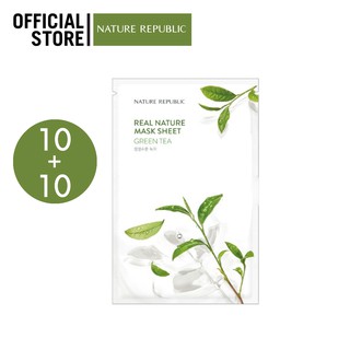 REAL NATURE GREEN TEA MASK SHEET 10 + 10