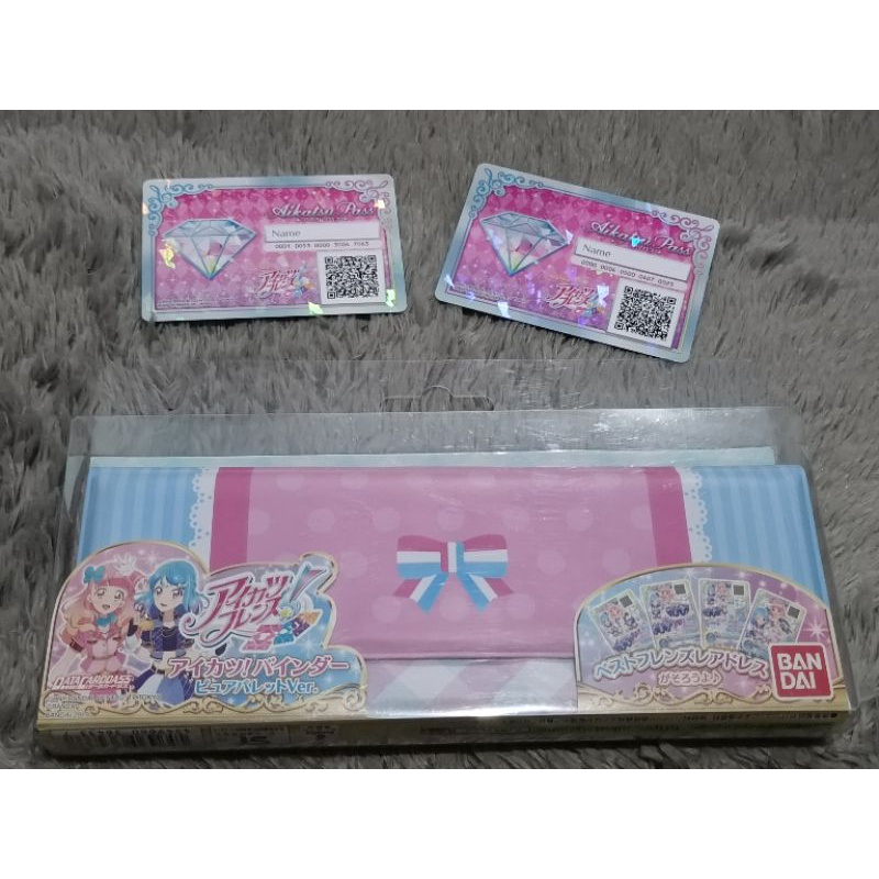 (รายการขอ) Aikatsu Friends Binder (มือสอง) + Aikatsu Pass 2 ชิ้น