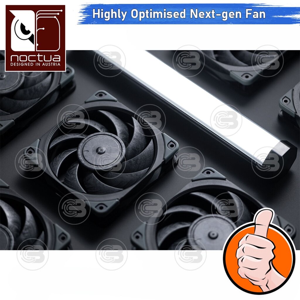 [CoolBlasterThai] Noctua NF-A12x25 PWM Chromax.Black.Swap PC Fan Case (size 120 mm.) ประกัน 6 ปี