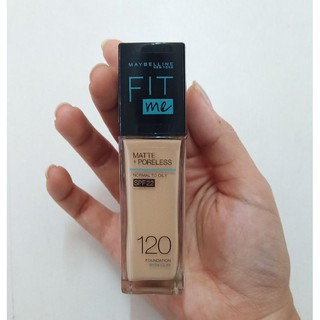 เมย์เบลลีน ฟิตมี ครีมรองพื้น 30 มล. หัวปั๊ม 110 112 120 128 220 228 Maybelline Fit me Matte + Poreless Foundation 30 ml.