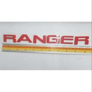 Logo Ranger ของรถ Ford เฉลี่ย 4×2.5cm ตัวเอียง