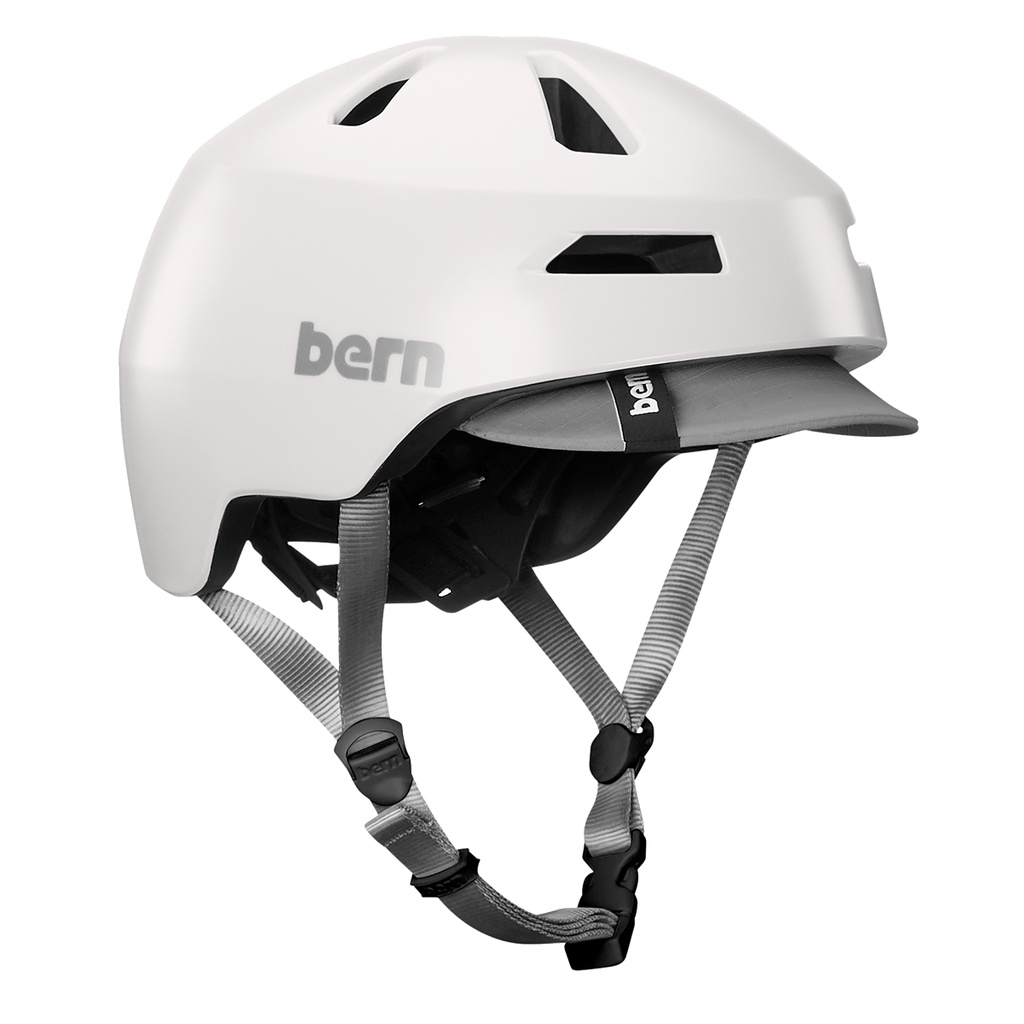 BERN - Brentwood 2.0 Satin White Helmet