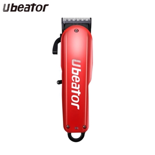 Ubeator เศษไม้สีแดง 100-240 โวลต์ clipper ผมแบบชาร์จไฟตัดผมไฟฟ้าที่มีประสิทธิภาพตัดผมทรงผม