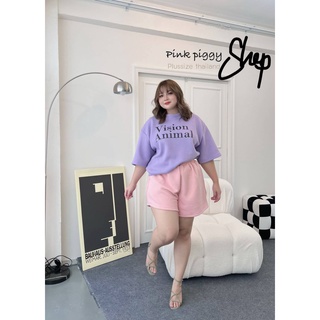 🔥Plussize🔥ชุดเซทเสื้อ+กางเกงคนอ้วน🔥 อก 46-60    เอว 28-50 สพ 56