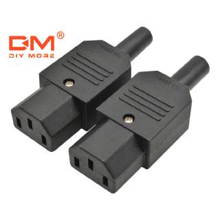 DIYMORE Ac - 013 A Ac 250 V 10a Female อะแดปเตอร์แกนเหล็ก 3 ขั้ว Iec 320 C 13 Ac Power Connector 3 Pins