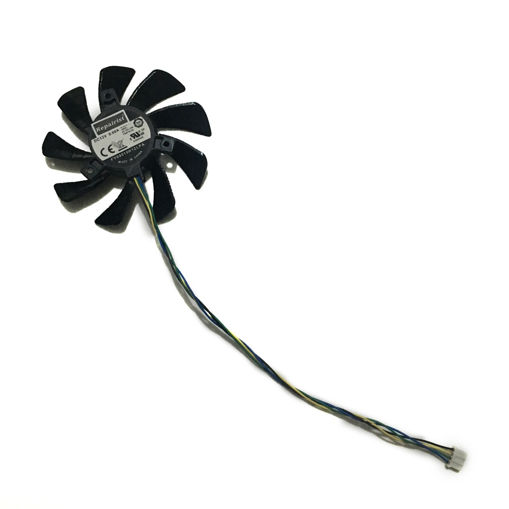 85 มม.พัดลม RX 550 RX460 GPU VGA Cooler สําหรับ Radeon HIS RX550 RX 460 iCooler กราฟิกการ์ดระบบระบาย