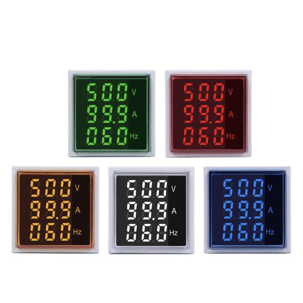 3in1 วัดแรงดัน ความถี่ วัดกระแส AC 60-500V 0-100A  1ชิ้น เลือกสีตามการใช้งาน Volt meter Am Meter
