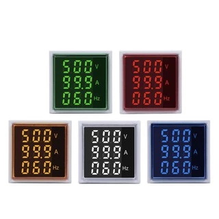 3in1 วัดแรงดัน ความถี่ วัดกระแส AC 60-500V 0-100A 1ชิ้น เลือกสีตามการใช้งาน Volt meter Am Meter