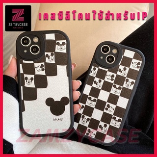 -พร้อมส่งในไทย-เคสซิลิโคน สกรีนลายการ์ตูน หนู ตาราง TPU นิ่ม ใช้สำหรับIPทุกรุ่น #1012