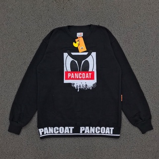 เสื้อกันหนาว พิมพ์ลายโลโก้ PANCOAT ของแท้ สีดํา