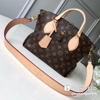 Louis Vuitton Monogram Canvas Leather Flower Zipped Tote Bag