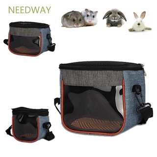 Needway กระเป๋าเดินทางระบายอากาศสําหรับใส่สัตว์เลี้ยงหนูแฮมสเตอร์เม่นกลางแจ้ง