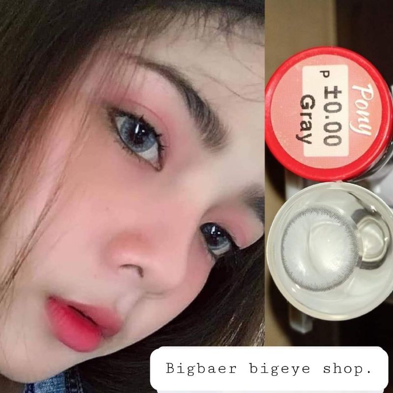 🤍คอนแทคเลนส์ Pony gray / Pony brown ⭐Top10ขายดี