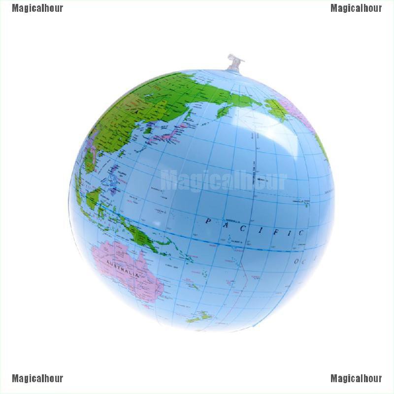 Magicalhour ลูกโลกเป่าลม สำหรับการเรียนรู้ การศึกษาภูมิศาสตร์ 16 นิ้ว