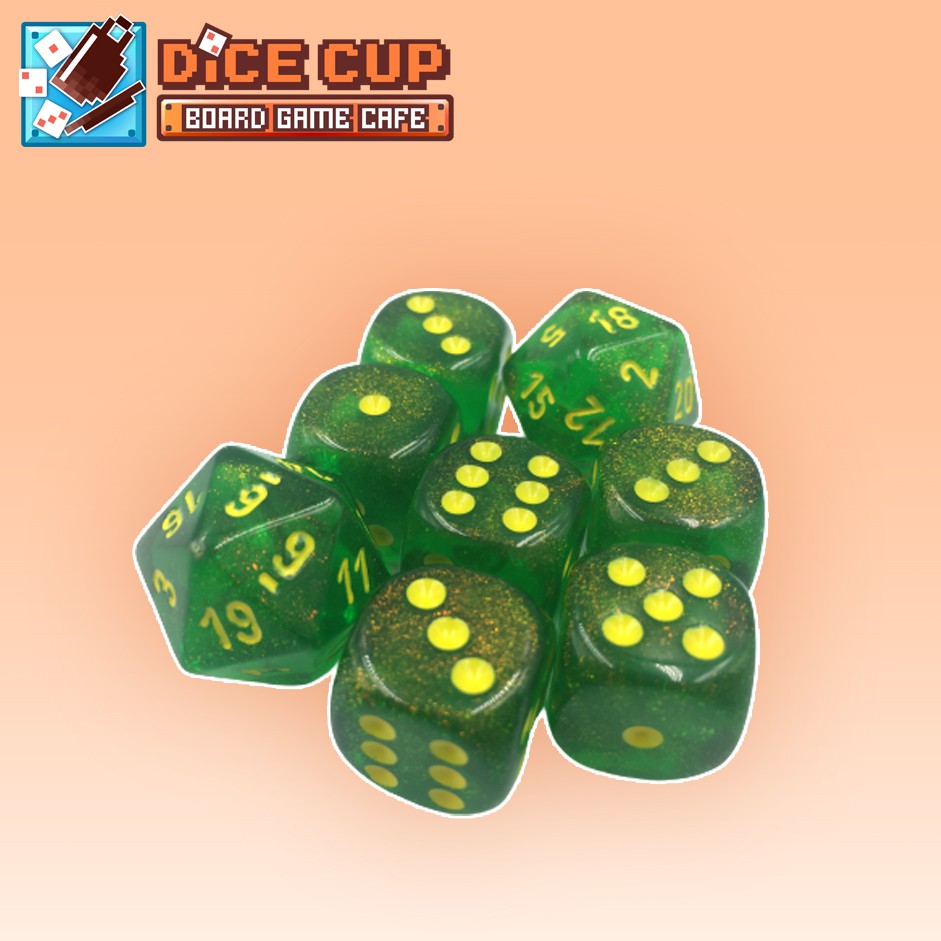 [ของแท้] Chessex: Borealis Maple Green w/Yellow Board Game จัดส่งฟรี