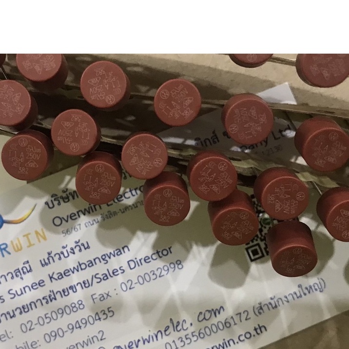 1A 250V Round Fuse ( 1 ชุด มี 20 ตัว )