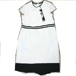 Ermis XL รุ่น ER0124FDFE22IV5 White dress ชุดเดรส สีขาว