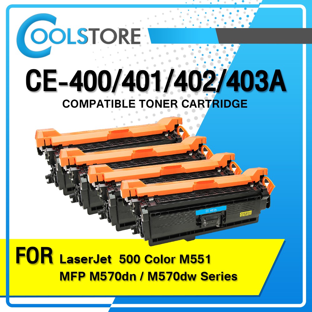 COOLS TONER CE400A/CE401A/CE402A/CE403A/CE250-253A For HP Printer M551/M570dn/M575d/M575c
