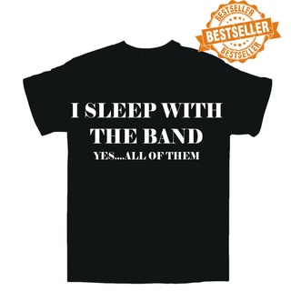 ขายดี เสื้อยืดลําลอง แขนสั้น พิมพ์ลาย I SLEEP WITH THE BAND S-X LIfijl90CEhile84 สไตล์คลาสสิก เหมาะกับเทศกาลวันเกิด