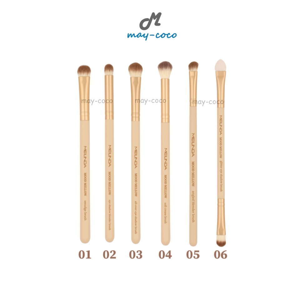 ถูก/แท้/มีไลฟ์ แปรง MEILINDA Mood Mellow Eye Makeup Brush แปรงแต่งตา ทาตา ทาอายแชโดว์