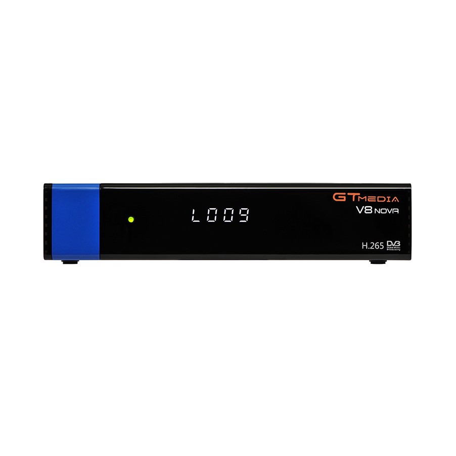 GTMedia V8 Nova Blue DVBS2 H.265 2.4G WIFI Satellite Receiver with AV