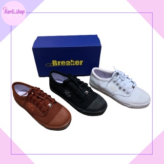 meris.shop🔸รองเท้าผ้าใบนักเรียน Breaker4*4( เบรกเกอร์4*4) ผ้าใบใส่ทำงาน น้ำหนักเบา ใส่สบาย ไซต์31-45