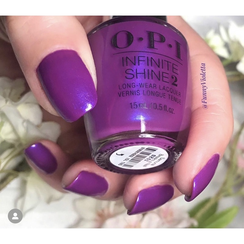 พร้อมส่ง OPI สี Samurai Breaks a Nail สีม่วงอัลตร้าไวโอเล็ตพร้อมชิมเมอร์เหลือบฟ้า แท้ %