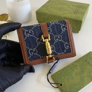 Gucci Jackie 1961 card case wallet พร้อมส่ง กับกระเป๋าตังรุ่นคลาสสิคอีกหนึ่งรุ่นของกูชชี่ ด้วยแบบที่ผสมผสานแฟชั่นยุค1961