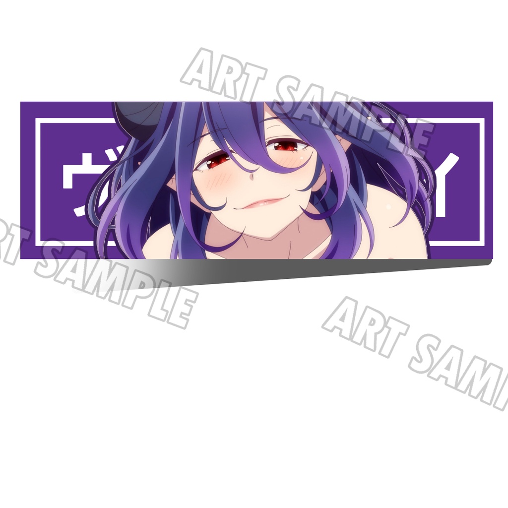 Kinsou no Vermeil สติกเกอร์ 2 ชิ้น เวอร์มีลแห่งเวทสีทอง Bumper Sticker JDM Anime Sticker Vermeil Ani