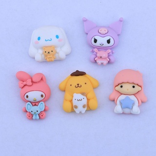 เข็มกลัด ลายการ์ตูน Sanrio Croc Jibbit Charm Cinnamoroll Kuromi น่ารัก สําหรับตกแต่งรองเท้าเด็ก