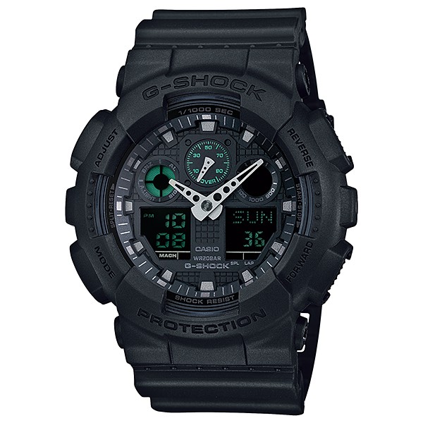 นาฬิกา คาสิโอ Casio G-Shock Limited Military Black Series รุ่น GA-100MB-1A หายาก