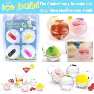 Ice Ball แม่พิมพ์ทำน้ำแข็งทรงกลม ทำไอติมแช่แข็ง ทำน้ำแข็ง