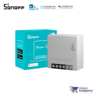 Sonoff Mini R2 MiniR2 DIY สวิตช์อัจฉริยะ บ้าน แอพ Wifi รีเลย์สองทาง Google Home Alexa Nest (10A)