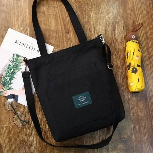 ข้อเสนอร้อน TOTE BAGS KPOP/ TOP HANDLE BAGS ZIPPER MENS WOMENS BAGS KOREAN TOTE FASHION BAGS