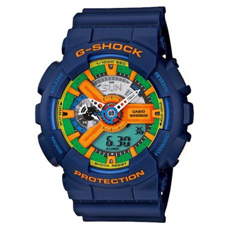 MK Casio g-shock นาฬิกาข้อมือ สายเรซิ่น รุ่น GA-110-FC2ADR - Blue