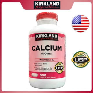 Kirkland Signature Calcium 600 mg With Vitamin D3 500 Tablets(Exp.03/25)