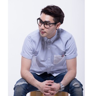 เสื้อเชิ้ต Quattro รุ่น White Pocket (เสื้อเชิ้ตแฟชั่น เชิ้ตทำงาน) #พร้อมส่ง