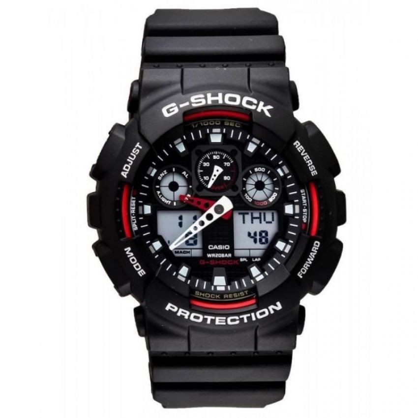Casio G-shock นาฬิกาข้อมือ รุ่น GA-100-1A4V ( Black/Red )