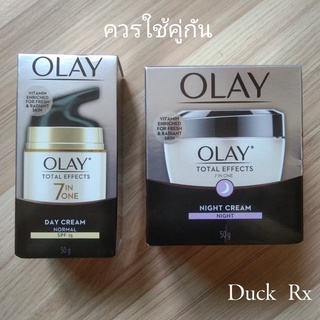 [EXP2026]โอเลย์ โททัล เอฟเฟ็คส์ OLAY TOTAL EFFECT 7 in 1 DAY CREAM SPF15 50 g.+OLAY TOTAL EFFECT 7 in 1 Night Cream 50 g