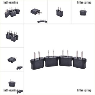 Inthespring 4 ชิ้น Eu Euro เป็น Usa อะแดปเตอร์พาวเวอร์