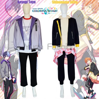 [คลังสินค้าพร้อม] Project Sekai Colorful Stage feat. Hatsune Miku cos Aoyagi Toya และ Shinonome Akito คอสเพลย์เสื้อผ้า Perfect Restoration