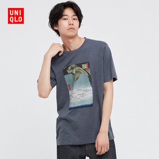 [S-5XL]พร้อมส่ง Uniqlo เสื้อยืดแขนสั้น พิมพ์ลาย UKIYOE MASTERS สําหรับผู้ชาย และผู้หญิง 447949 Uniqlo