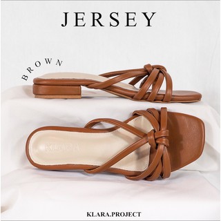 JERSEY sandals by Klara.project รองเท้าส้นแบน หนังนุ่ม พื้นนิ่ม minimal สายคาดแบบ