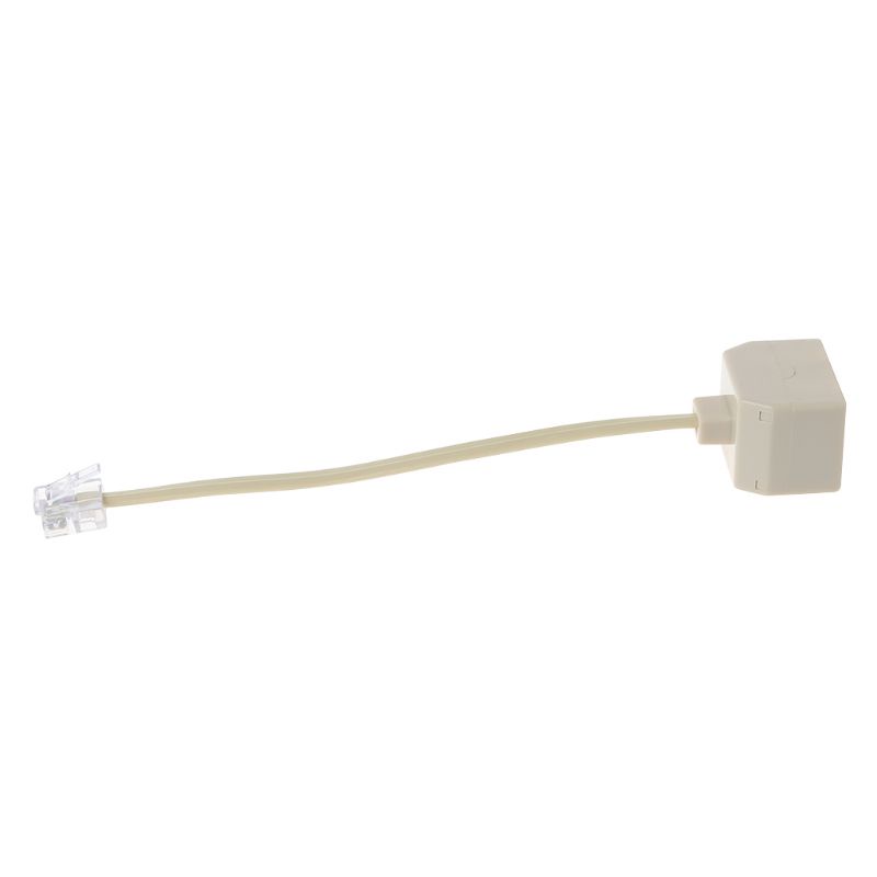 Seas RJ11 ถึงคู่ RJ11 ซ็อกเก็ตพอร์ตหญิง Splitter RJ11 ปลั๊ก 2 แจ็คอะแดปเตอร์สายโทรศัพท์ Cat3 6P4C Connector 1 ถึง