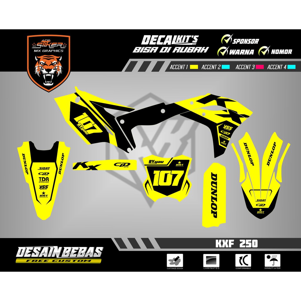 DECAL KXF 250*******